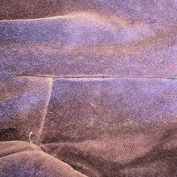 VTG Plum Velvet, Hooded Opera Swing Coat W Slouchy Cuffs/Pockets. Small - Picture 16 of 16